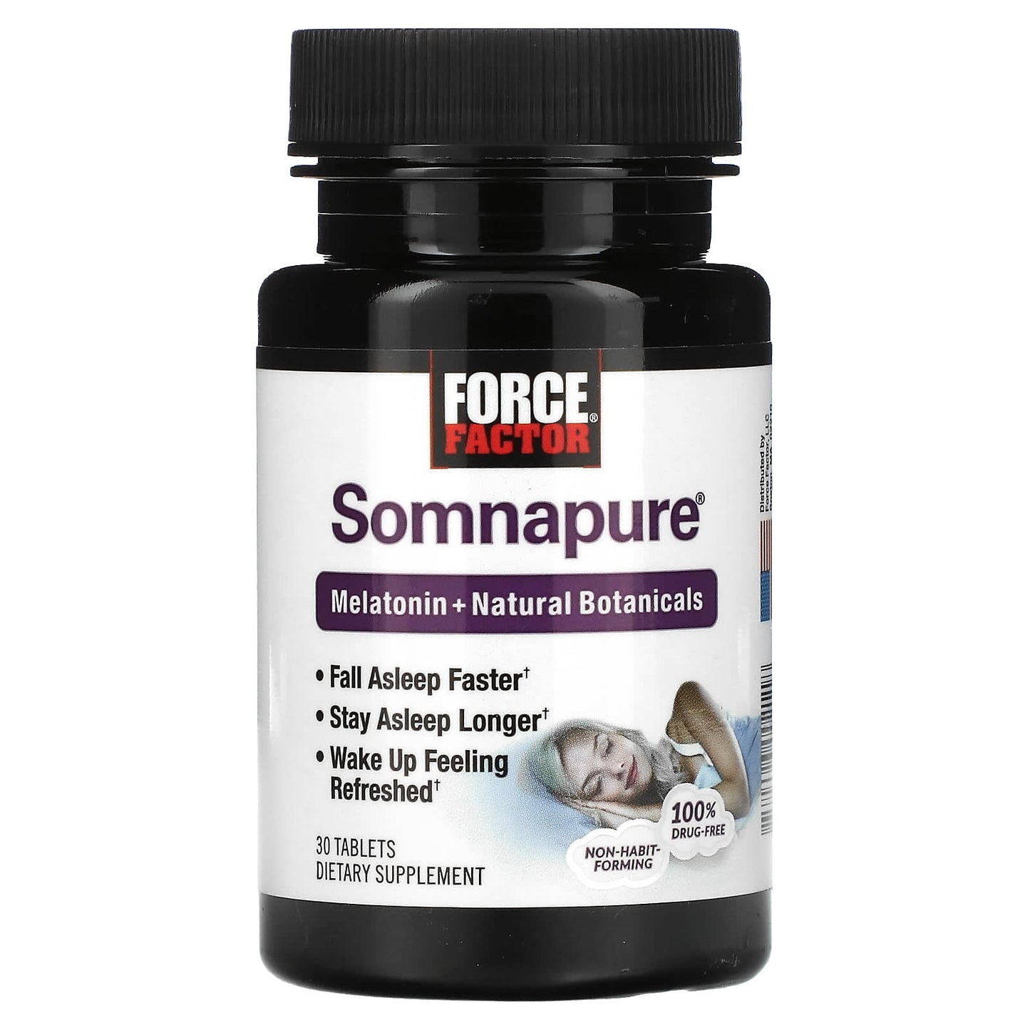 Force Factor, Somnapure Melatonin + Natural Botanicals, 30 Tablets