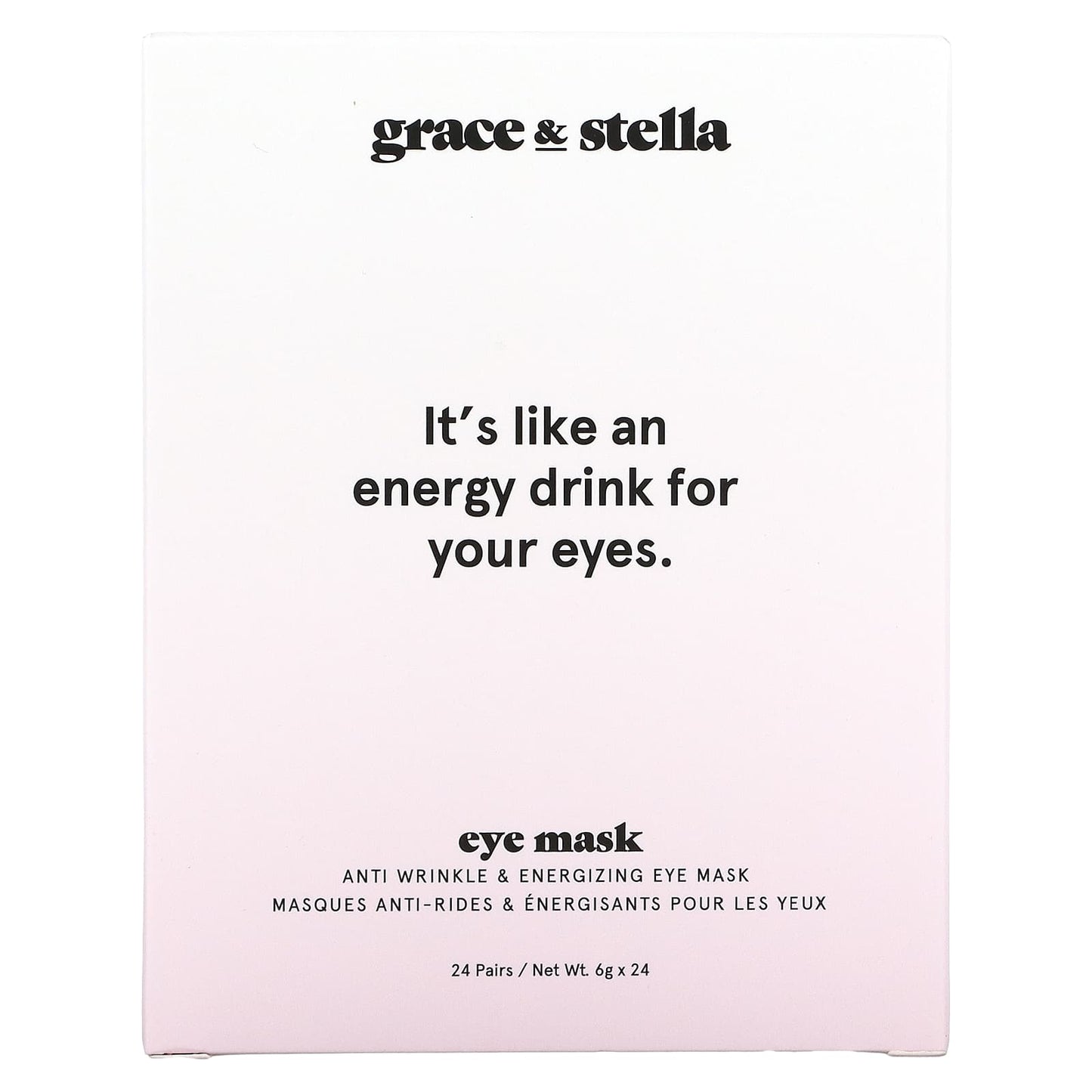 Grace & Stella, Anti Wrinkle & Energizing Eye Mask, 24 Pairs, 6 g  Each