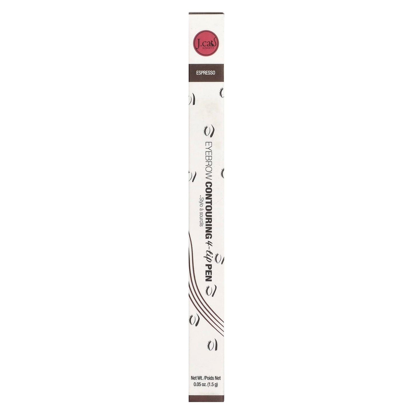 J.Cat Beauty, Eyebrow Contouring 4-Tip Pen, ETP103 Espresso, 0.05 oz (1.5 g)