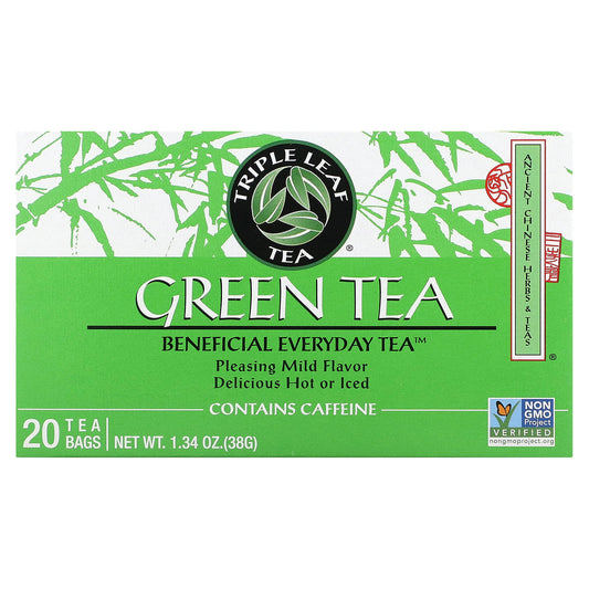 Triple Leaf Tea-Green Tea-20 Tea Bags-1.34 oz (38 g)