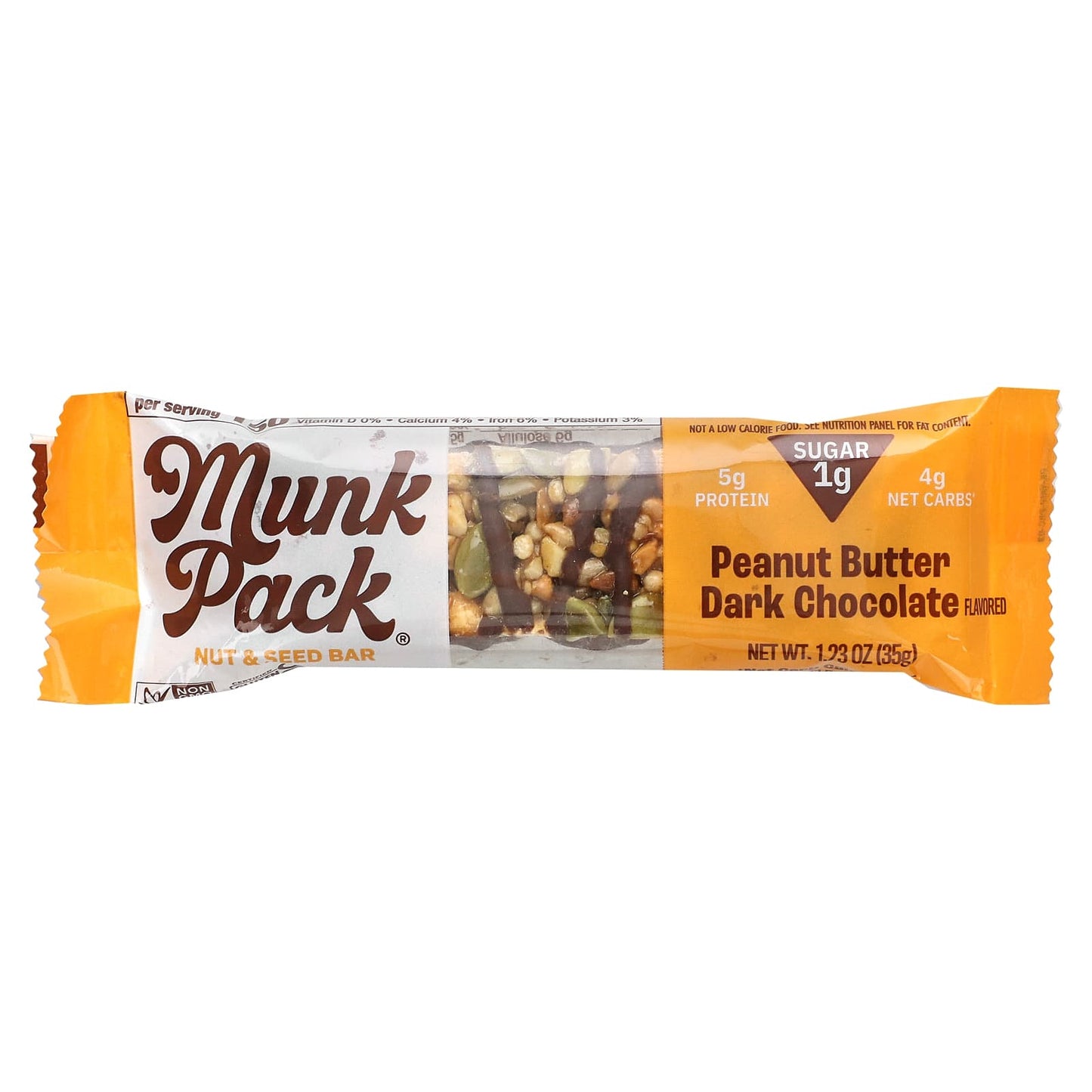 Munk Pack-Nut & Seed Bar-Peanut Butter Dark Chocolate-1.23 oz (35 g)