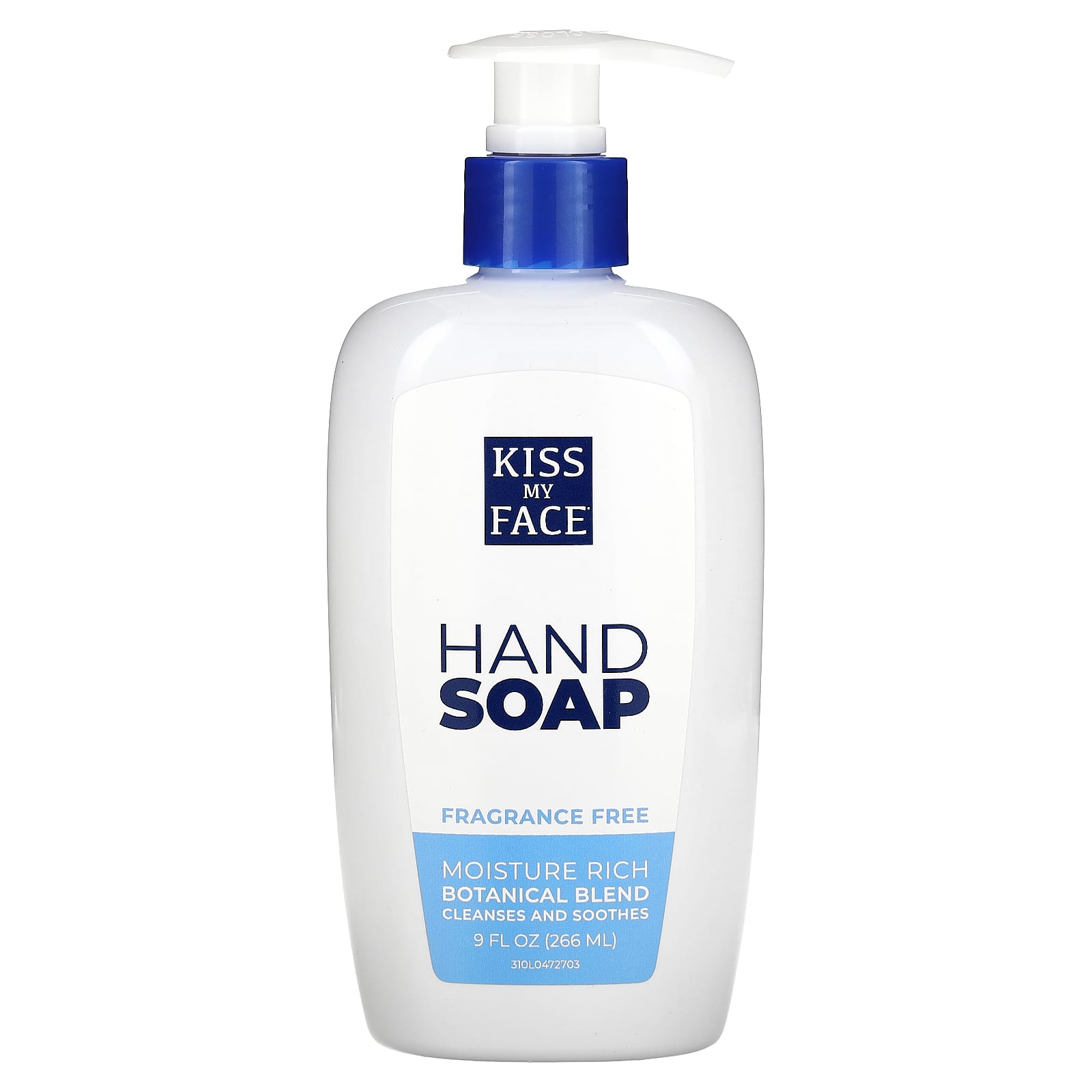 Kiss My Face-Hand Soap-Fragrance Free-9 fl oz (266 ml)