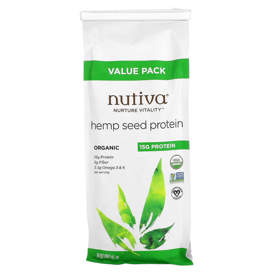 Nutiva-Organic Hemp Seed Protein-30 oz (851 g)