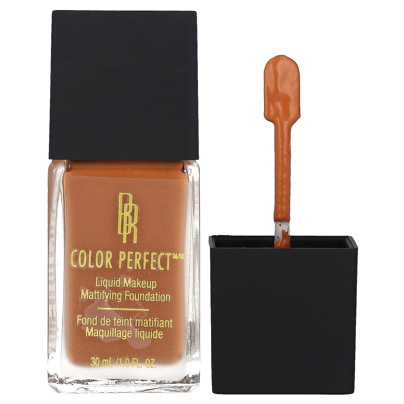 Black Radiance-Color Perfect-Liquid Makeup Mattifying Foundation-8414 Brownie-1 fl oz (30 ml)