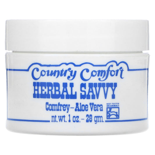 Country Comfort-Herbal Savvy-Comfrey-Aloe Vera-1 oz (28 g)