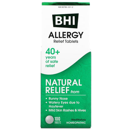 MediNatura-BHI-Allergy Relief-100 Tablets