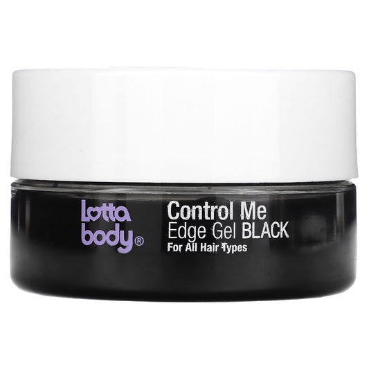 Lottabody-Control Me-Edge Gel-Black-With Coconut & Shea Oils-2.25 oz (63.7 g)