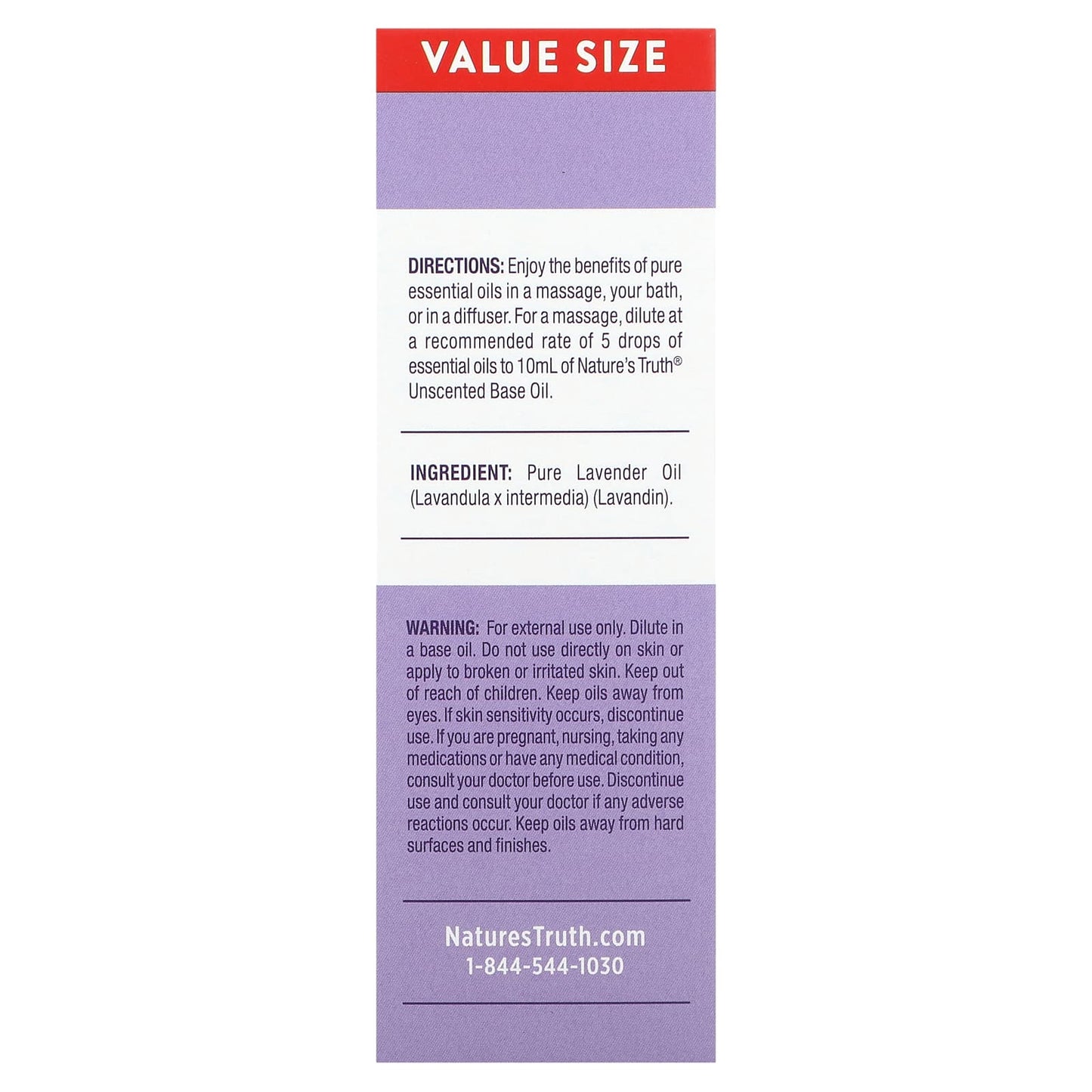 Nature's Truth, Pure Essential Oil, Rejuvenating Lavender, 2 fl oz (59 ml)