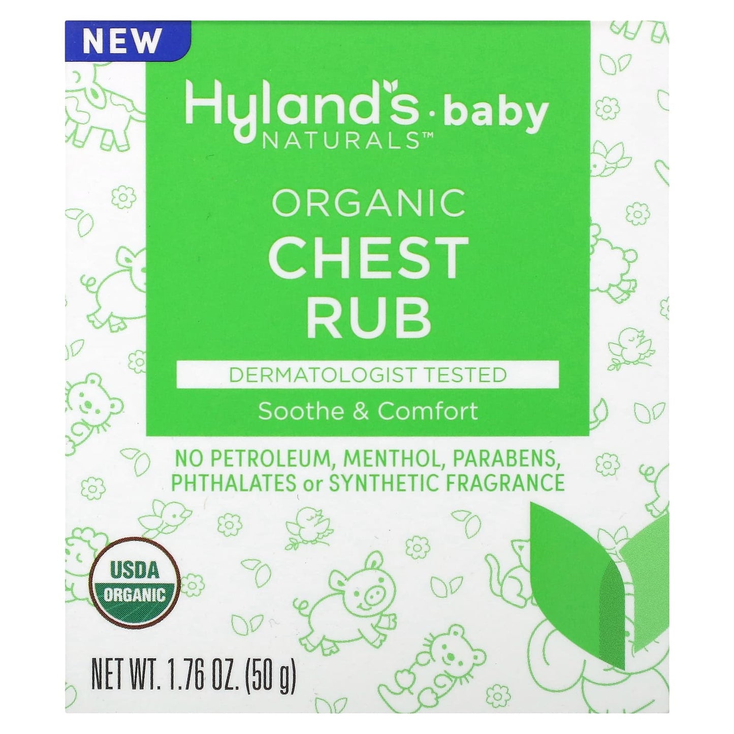 Hyland's Naturals, Baby, Organic Chest Rub, 1.76 oz (50 g)