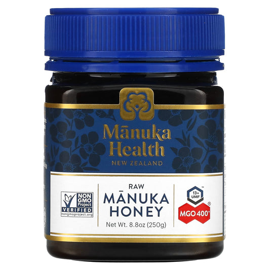 Manuka Health-Raw Manuka Honey-MGO 400+-8.8 oz (250 g)