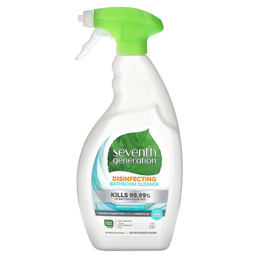 Seventh Generation-Disinfecting Bathroom Cleaner-Lemongrass Citrus-26 fl oz (768 ml)