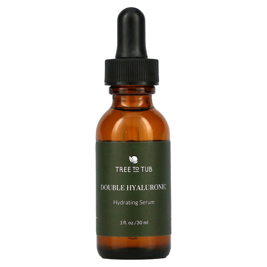 Tree To Tub-Double Hyaluronic Acid Serum for Face-Hydrating & Anti Aging Facial Serum for Dry-Sensitive Skin-1 fl oz (30 ml)