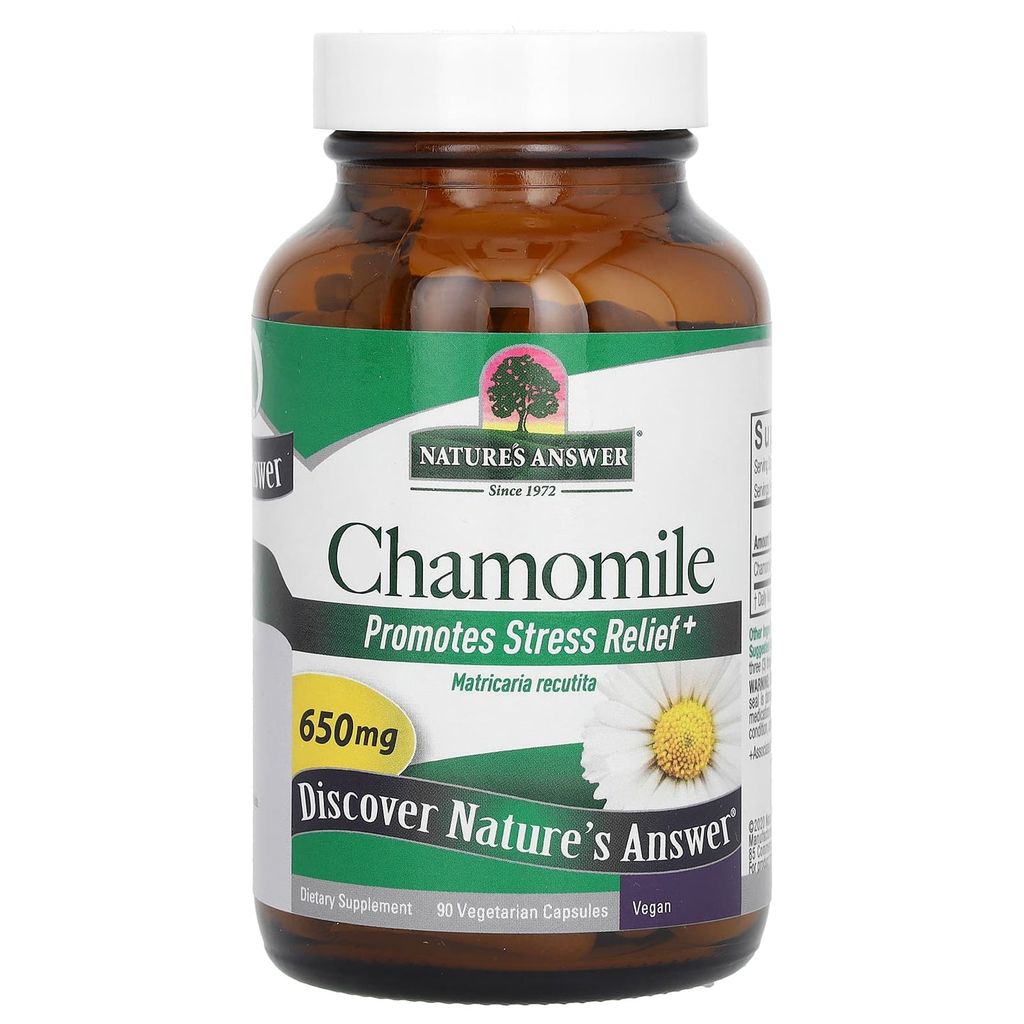 Nature's Answer, Chamomile, 650 mg, 90 Vegetarian Capsules