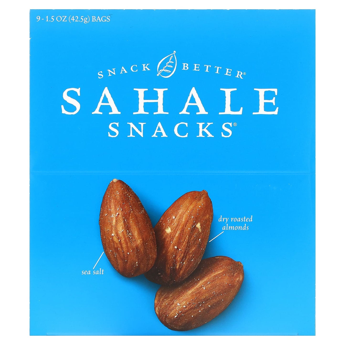 Sahale Snacks-California Almonds-Dry Roasted-9 Packs-1.5 oz (42.5 g) Each