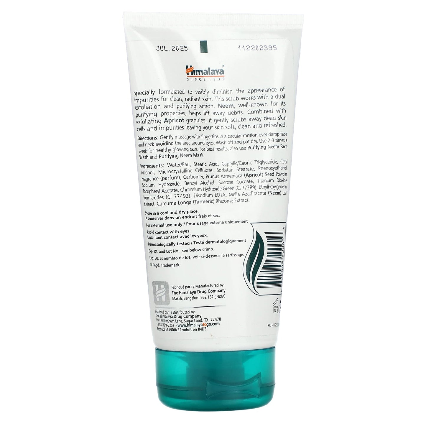 Himalaya, Purifying Neem Scrub, Normal to Oily Skin, 5.07 fl oz (150 ml)