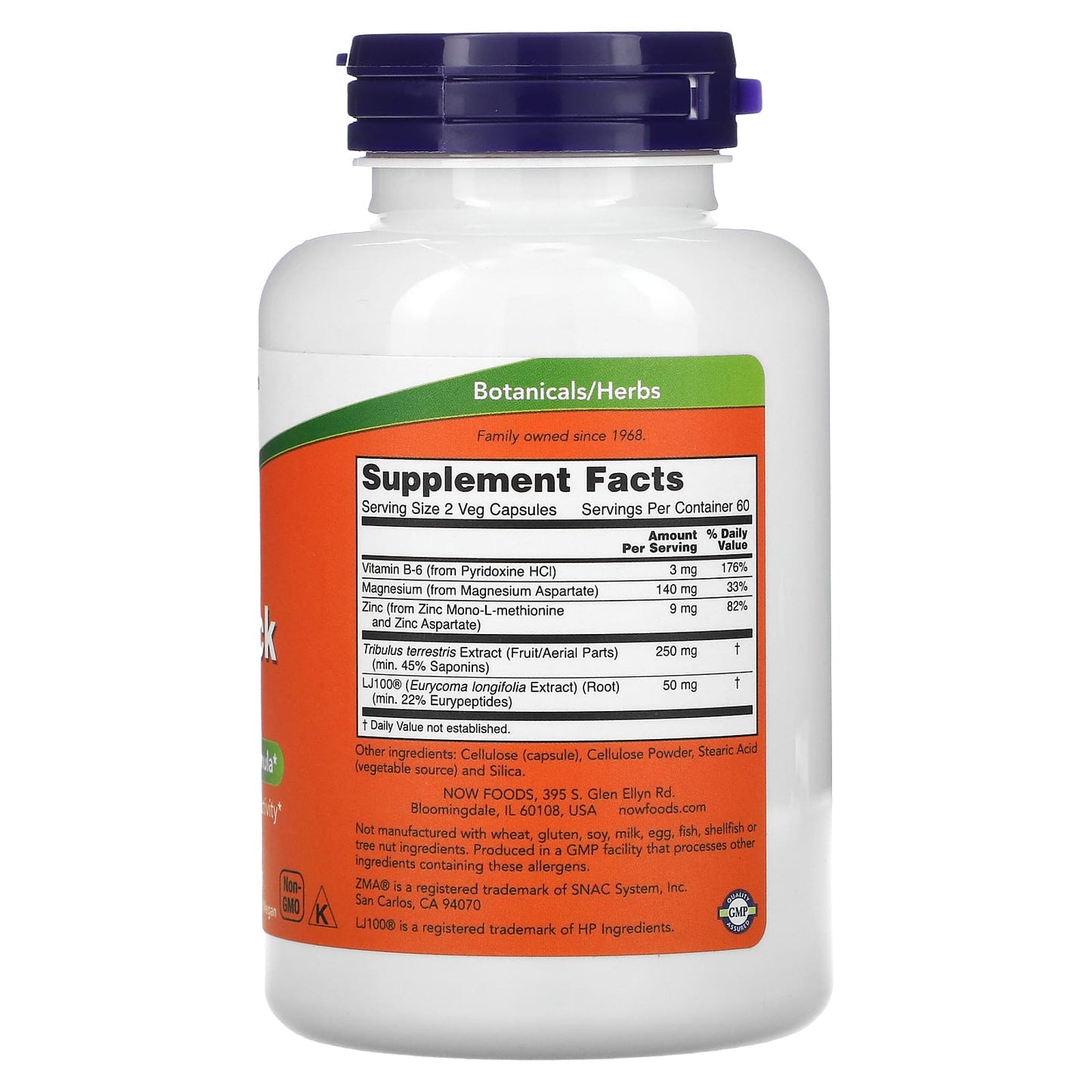 NOW Foods, TestoJack 100, 120 Veg Capsules