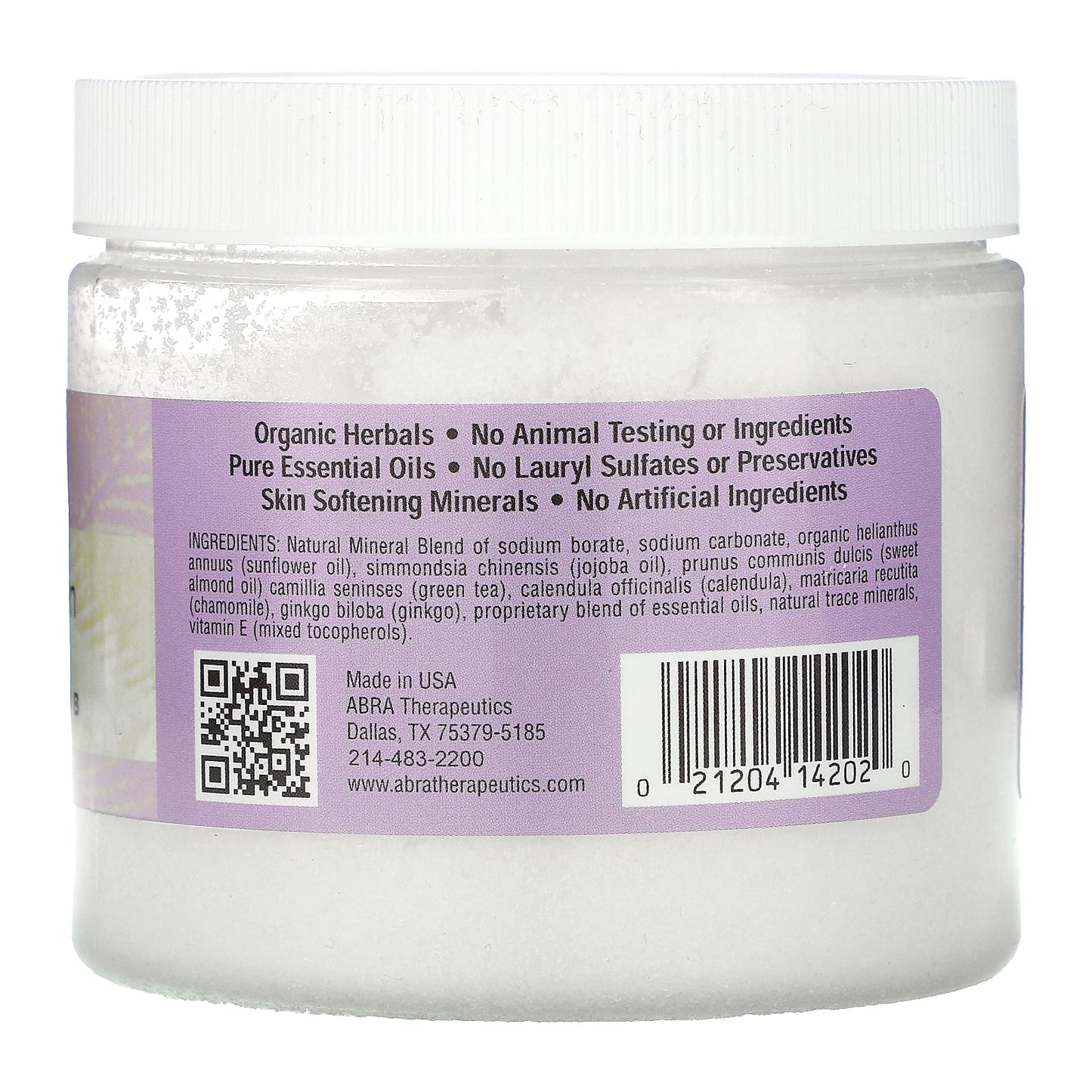 Abra Therapeutics, Natural Body Scrub, Deep Relaxation, Lavender and Melissa, 12 oz (340 g)