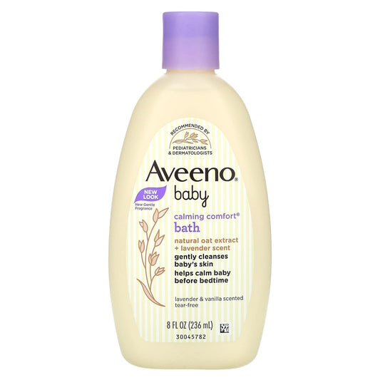 Aveeno-Baby-Calming Comfort Bath-Lavender & Vanilla-8 fl oz (236 ml)