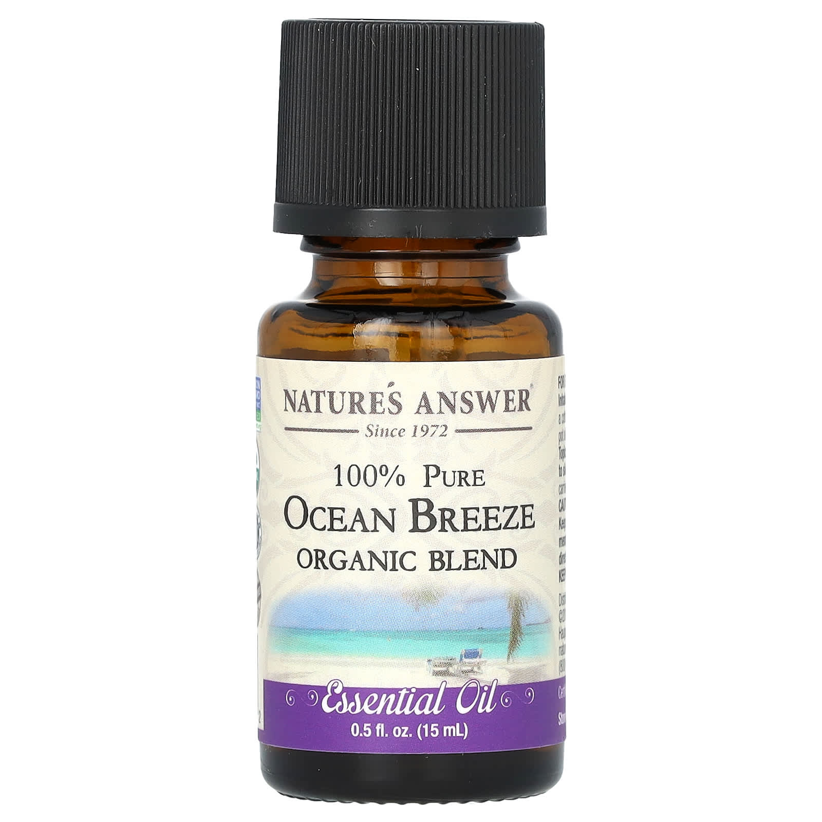 Nature's Answer-100% Pure Organic Essential Oil Blend-Ocean Breeze-0.5 fl oz (15 ml)