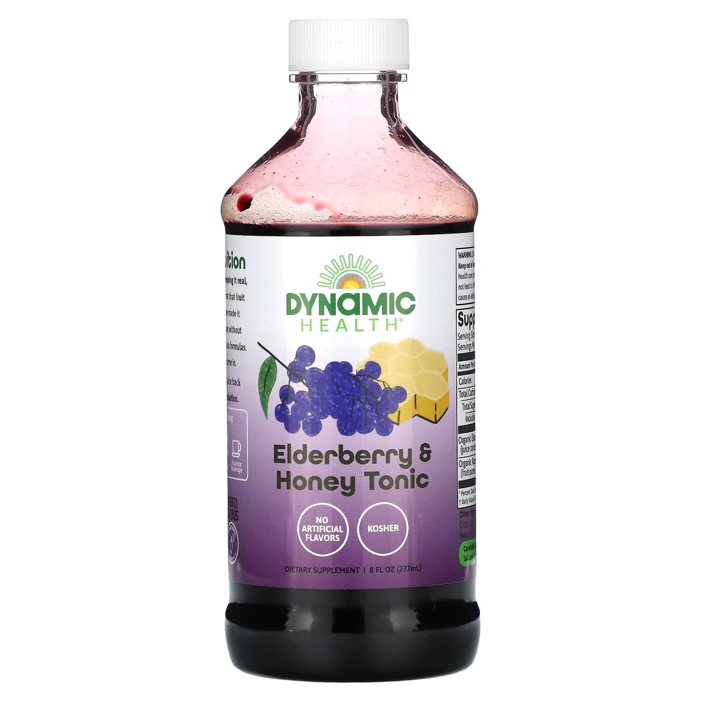 Dynamic Health-Elderberry & Honey Tonic-8 fl oz (237 ml)