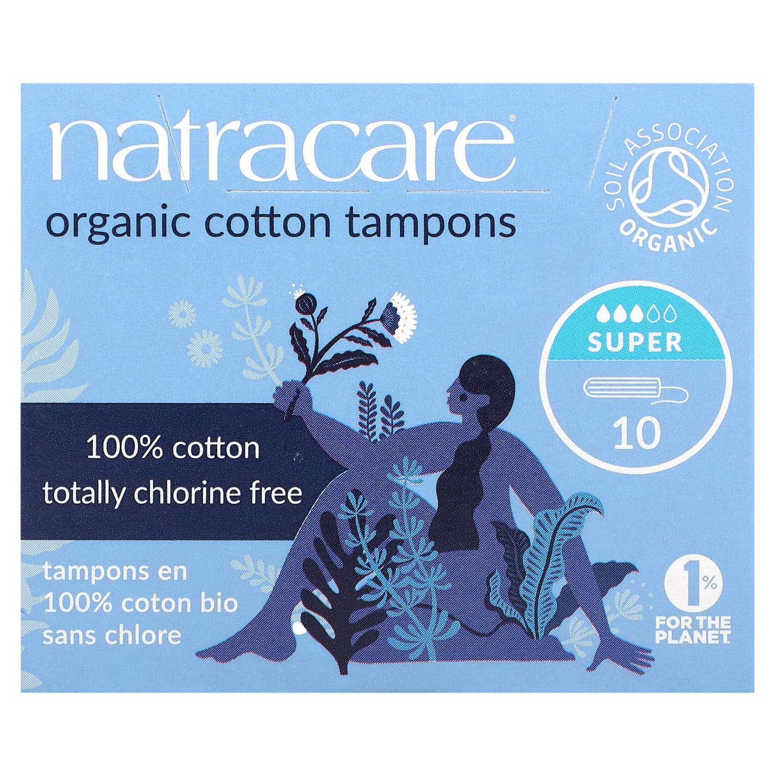 Natracare-Organic Cotton Tampons-Super-10 Tampons