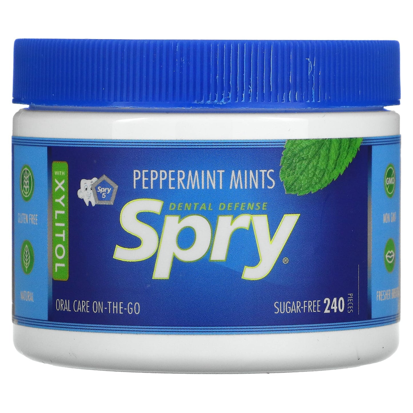 Xlear-Spry-Peppermint Mints-Sugar Free-240 Count