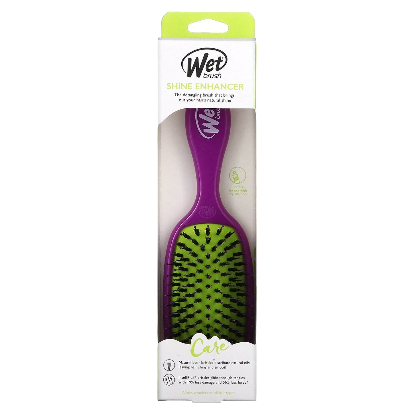 Wet Brush, Shine Enhancer Brush, Care, Purple, 1 Brush