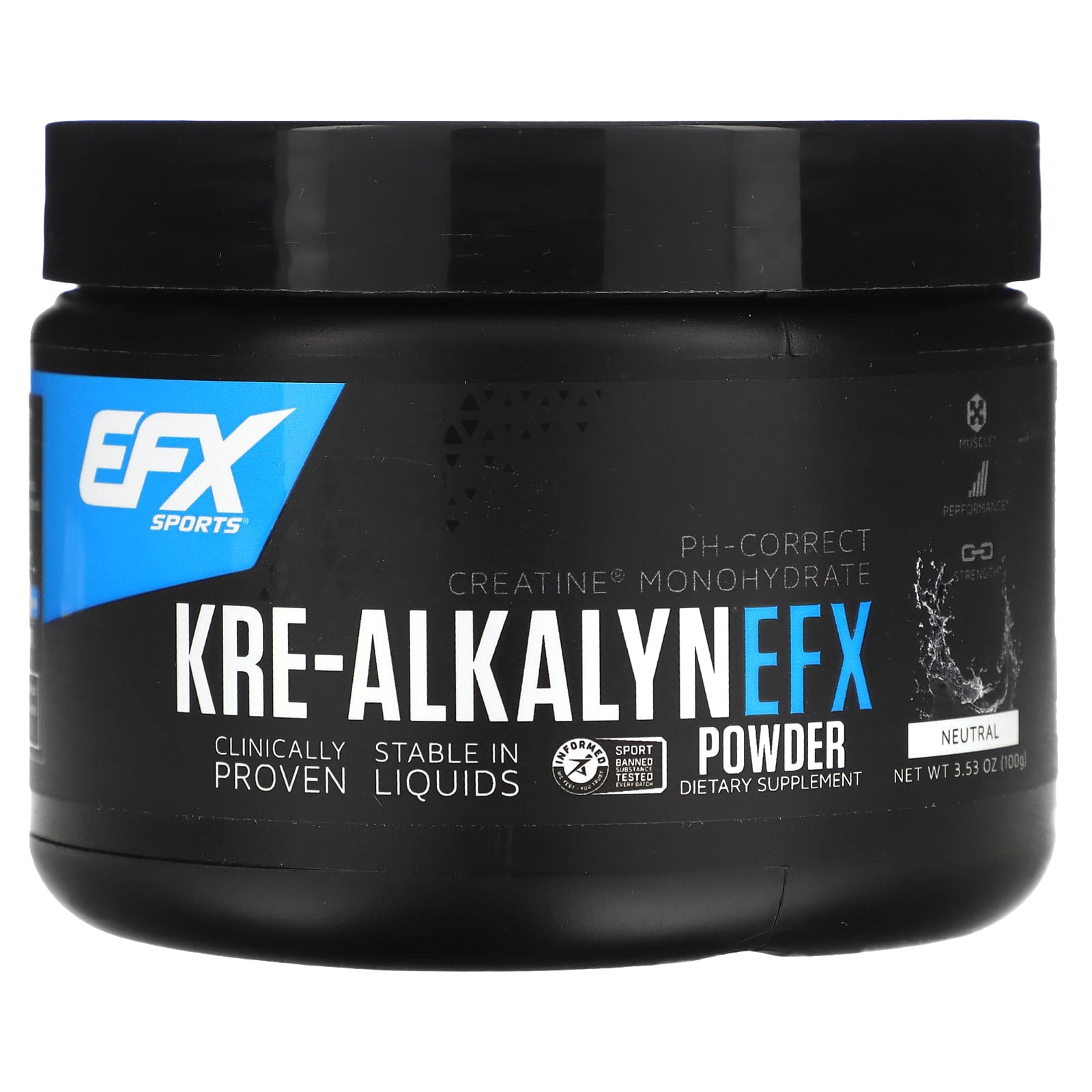 EFX Sports-Kre-Alkalyn EFX Powder-Neutral-3.53 oz (100 g)