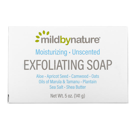 Mild By Nature-Exfoliating Bar Soap-Unscented-5 oz (141 g)