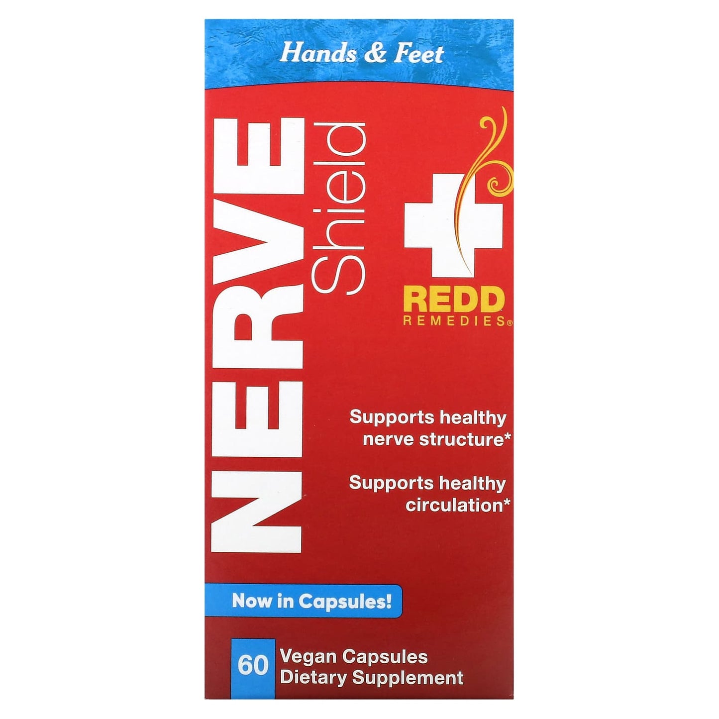 Redd Remedies-Nerve Shield-Hands & Feet-60 Vegan Capsules