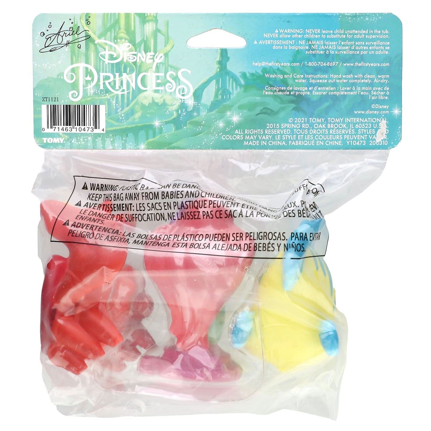 The First Years, Disney Princess Ariel, Bath Squirt Toys, 6M+, 3 Pack