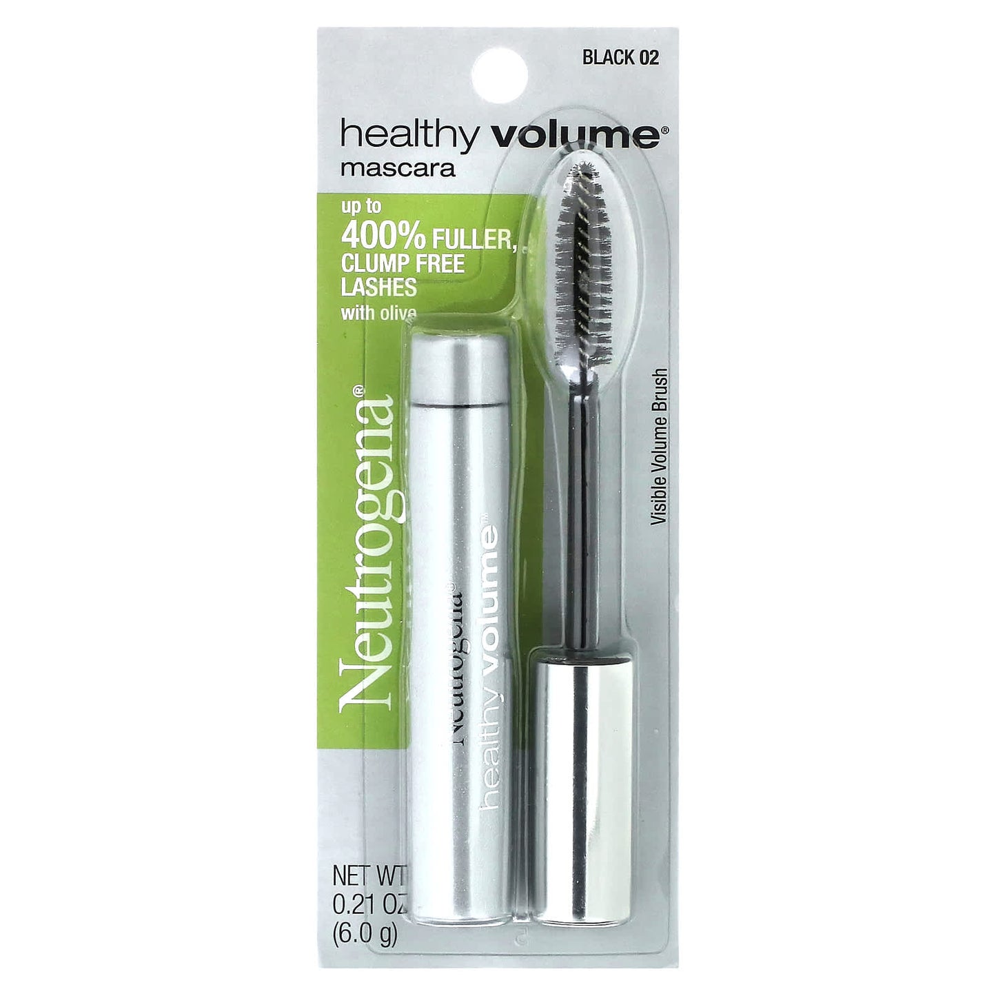 Neutrogena, Healthy Volume Mascara, Black 02, 0.21 oz (6 g)