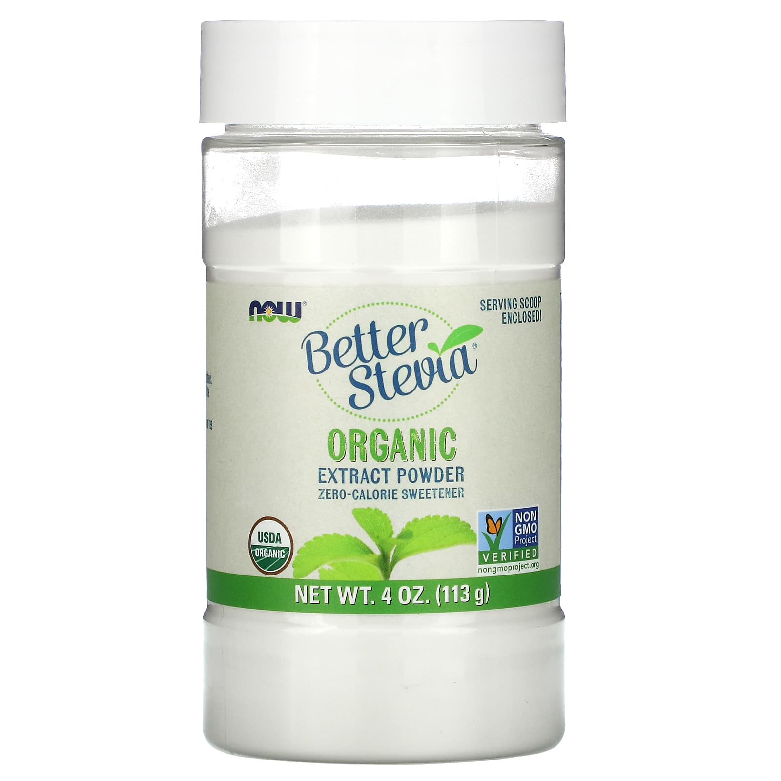 NOW Foods-Better Stevia-Organic Extract Powder-4 oz (113 g)