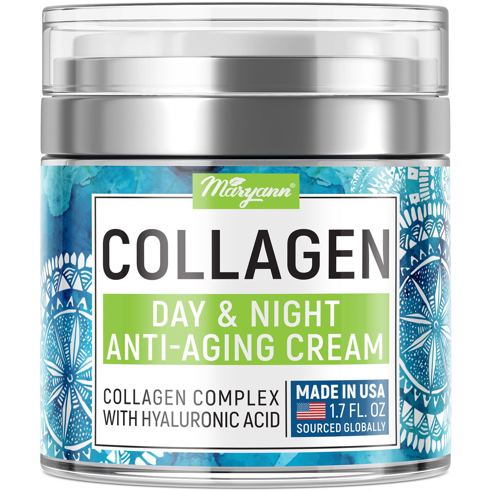 Maryann Organics-Collagen-Day & Night Anti-Aging Cream-1.7 fl oz