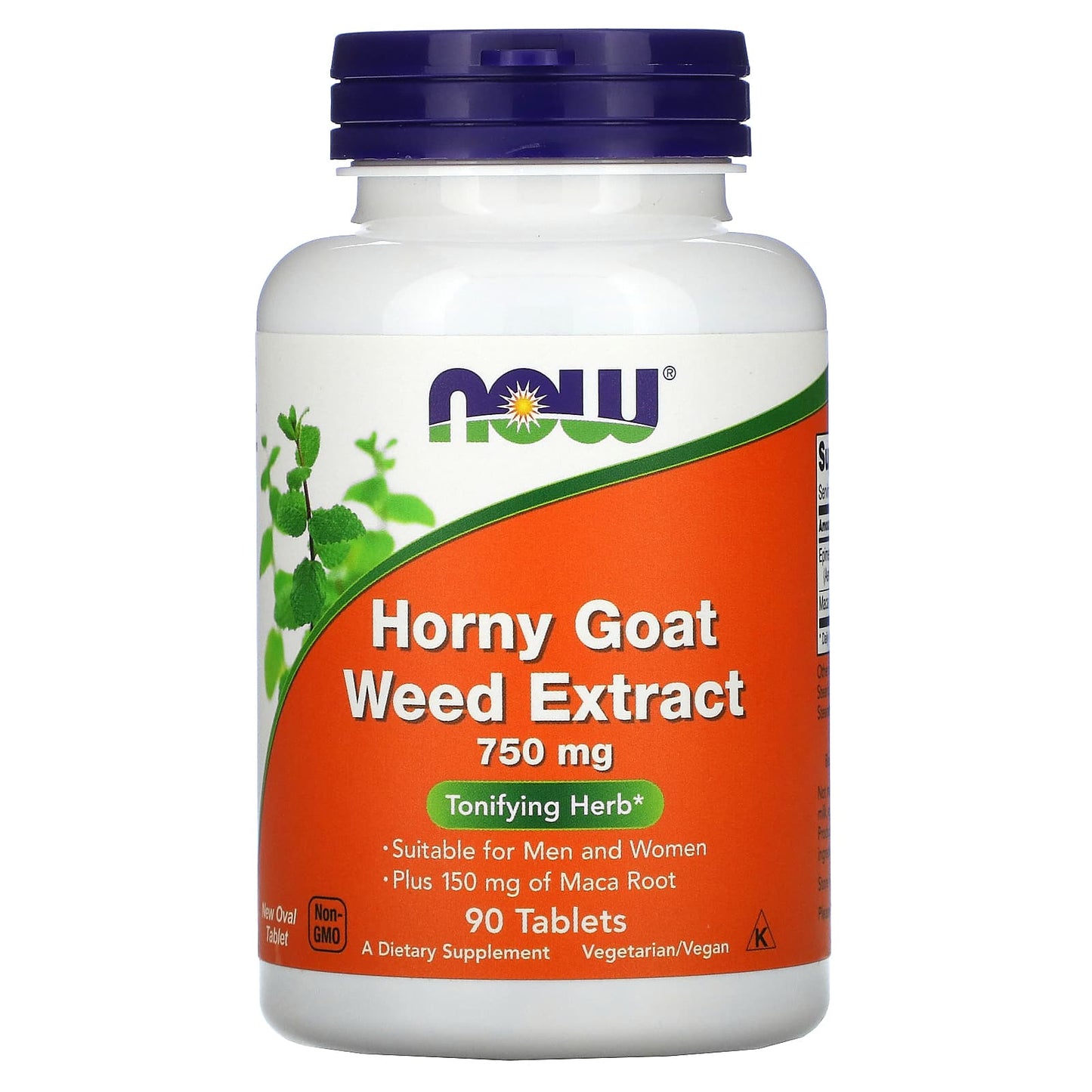 NOW Foods-Horny Goat Weed Extract-750 mg-90 Tablets