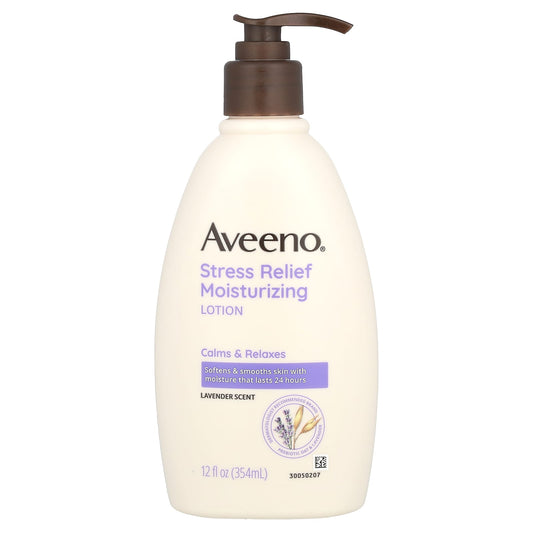 Aveeno-Stress Relief Moisturizing Lotion-Lavender-12 fl oz (354 ml)