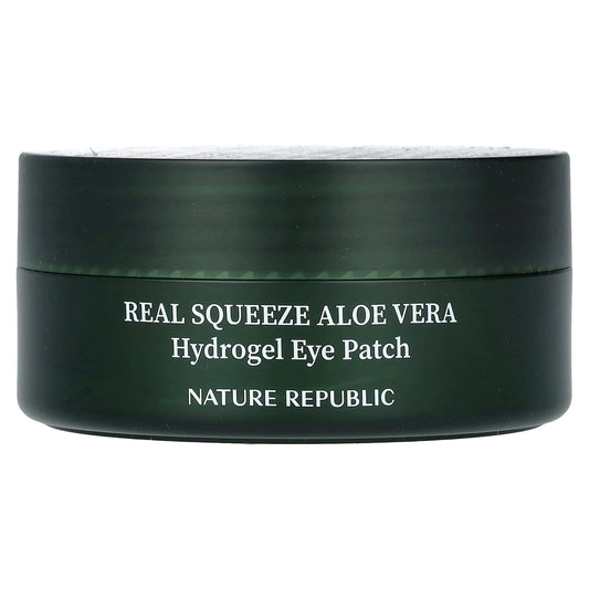 Nature Republic-Real Squeeze-Aloe Vera Hydrogel Eye Patch-60 ea-2.46 oz (70 g)