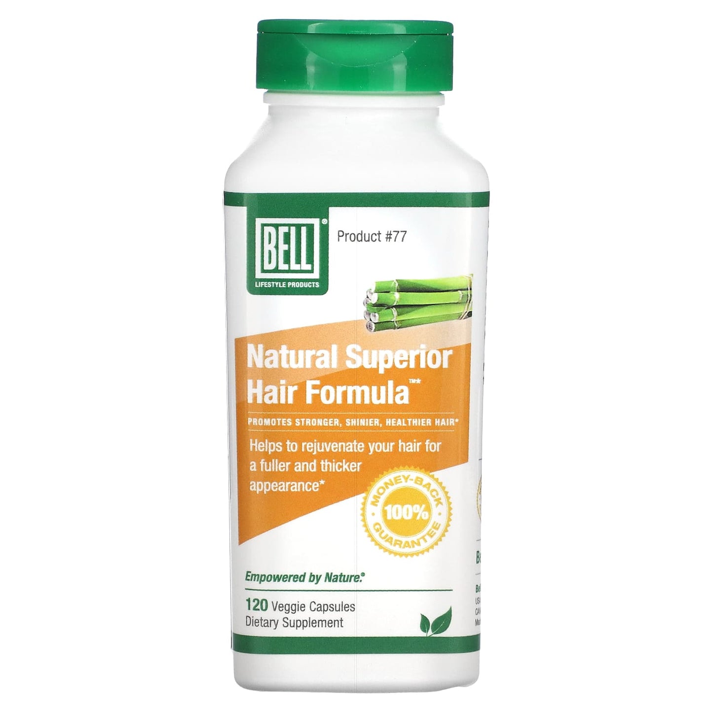 Bell Lifestyle, Natural Superior Hair Formula, 120 Veggie Capsules