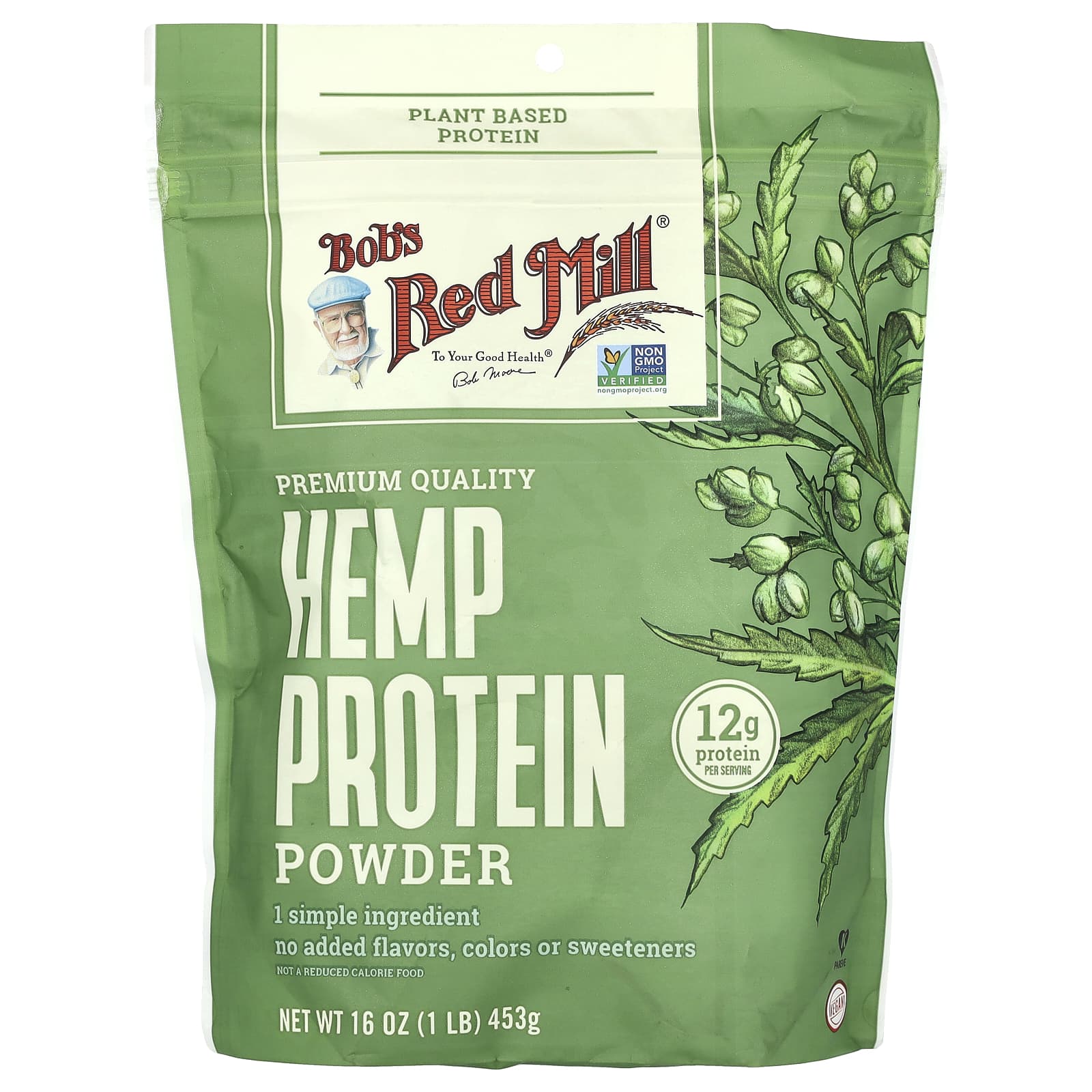 Bob's Red Mill-Hemp Protein Powder-16 oz (453 g)