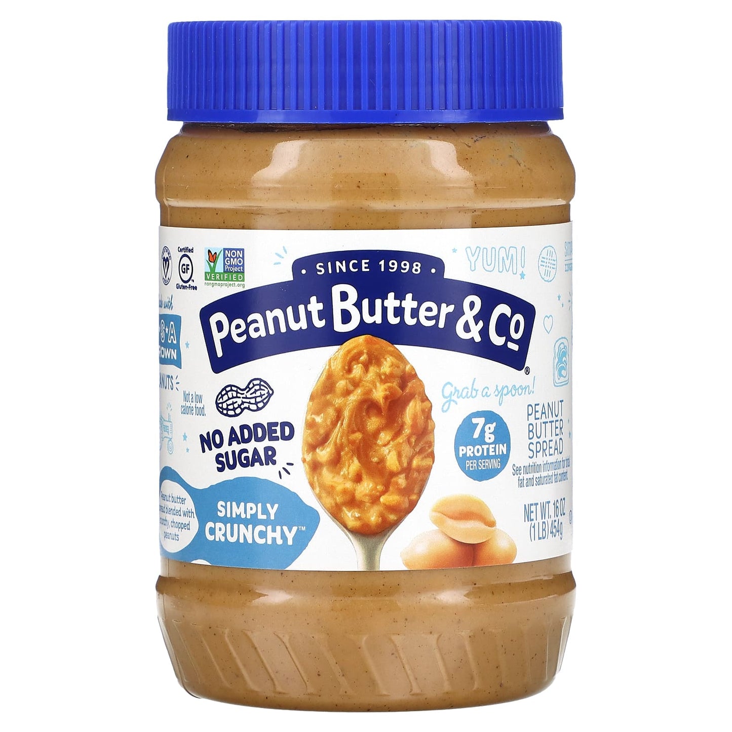 Peanut Butter & Co.-Peanut Butter Spread-Simply Crunchy-16 oz (454 g)