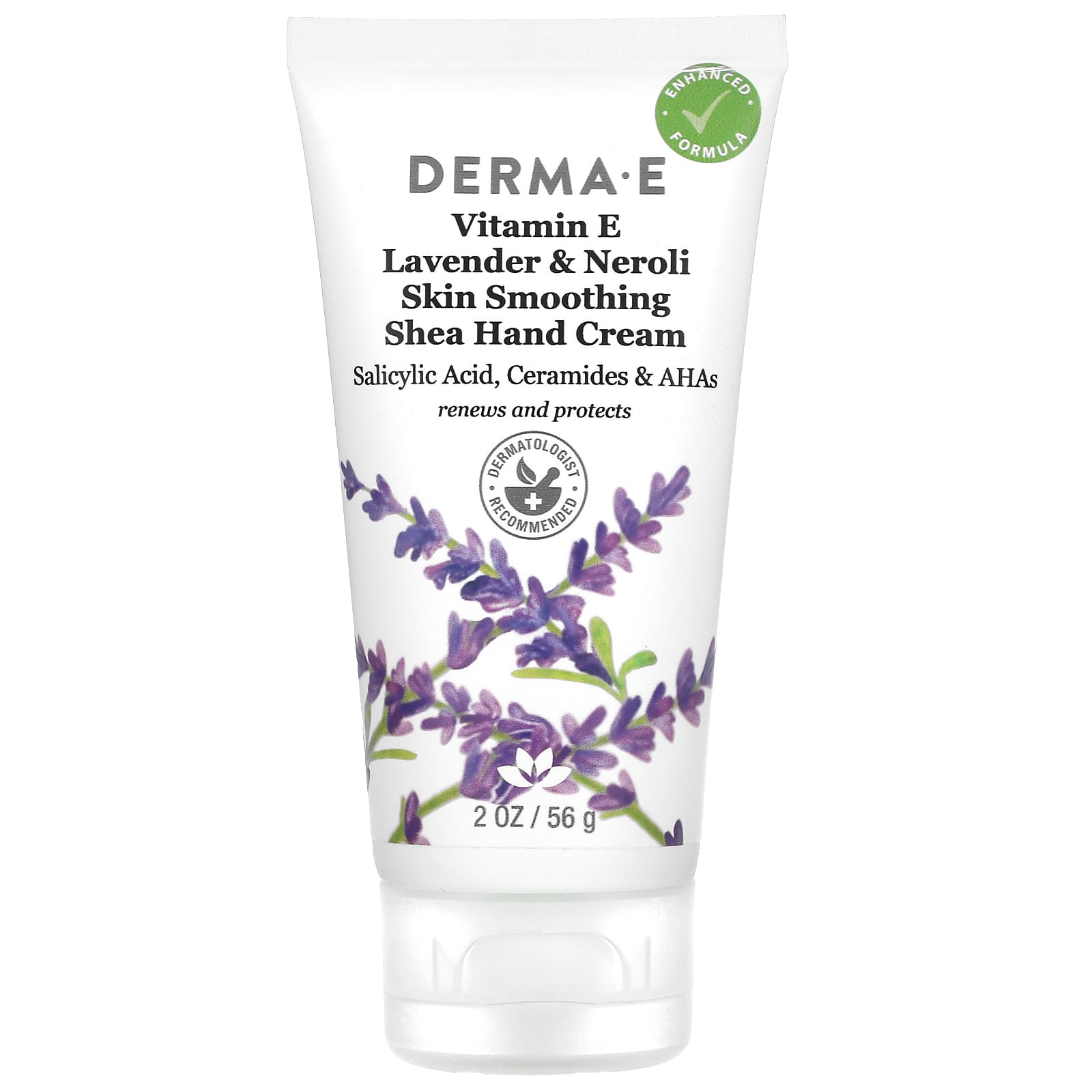 DERMA E-Skin Smoothing Shea Hand Cream-Vitamin E-Lavender & Neroli-2 oz (56 g)