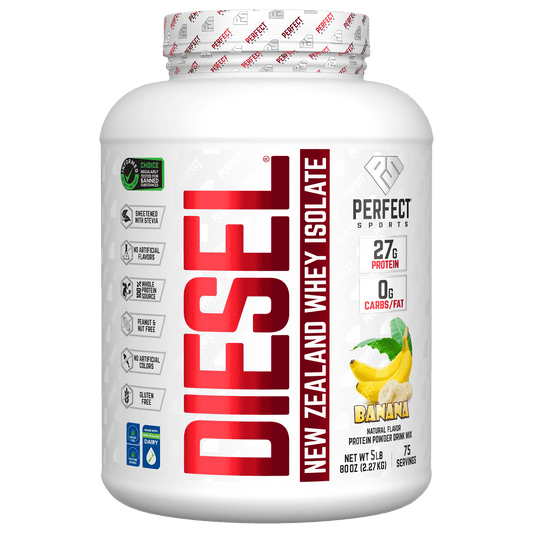 Perfect Sports-Diesel-New Zealand Whey Isolate-Banana-5 lb (2.27 kg)