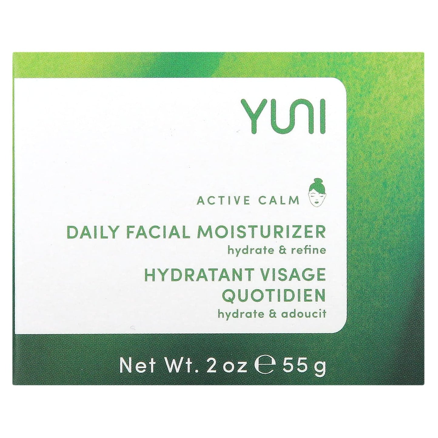 Yuni Beauty, Active Calm, Daily Facial Moisturizer, 2 oz (55 g)