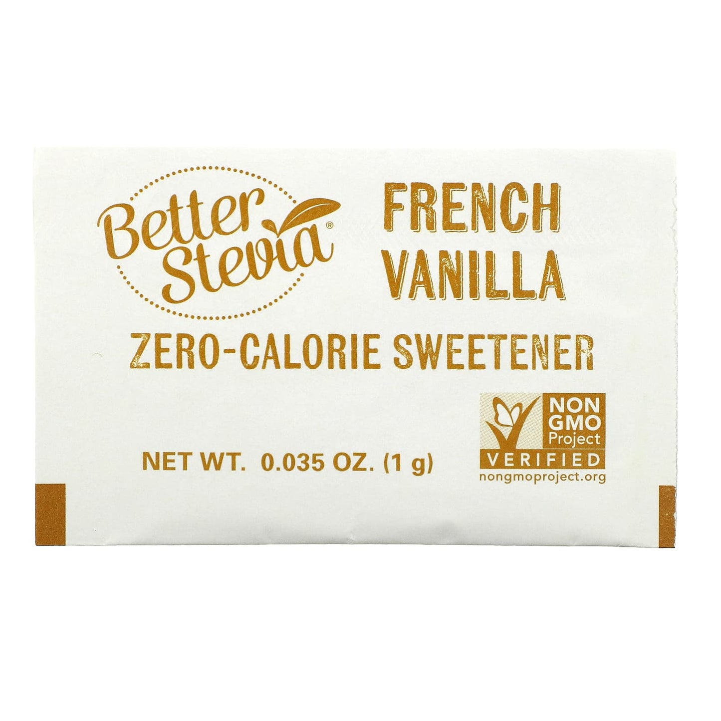 NOW Foods, BetterStevia, Zero Calorie Sweetener, French Vanilla, 75 Packets, (1 g) Each