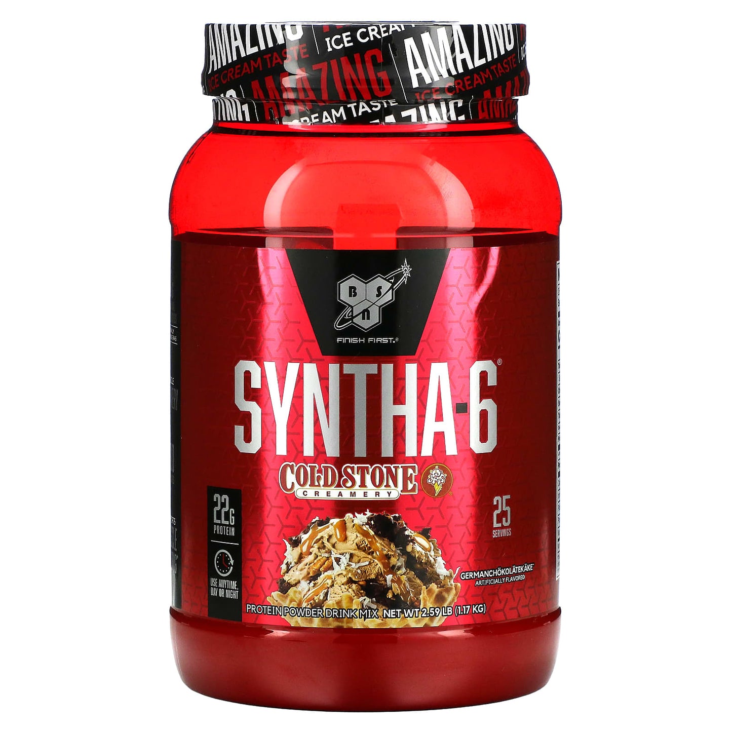 BSN-Syntha-6-Cold Stone Creamery-Germanchokolatekake-2.59 lb (1.17 kg)