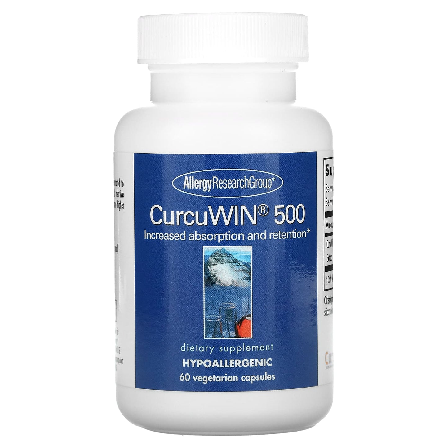 Allergy Research Group-CurcuWin 500-60 Vegetarian Capsules