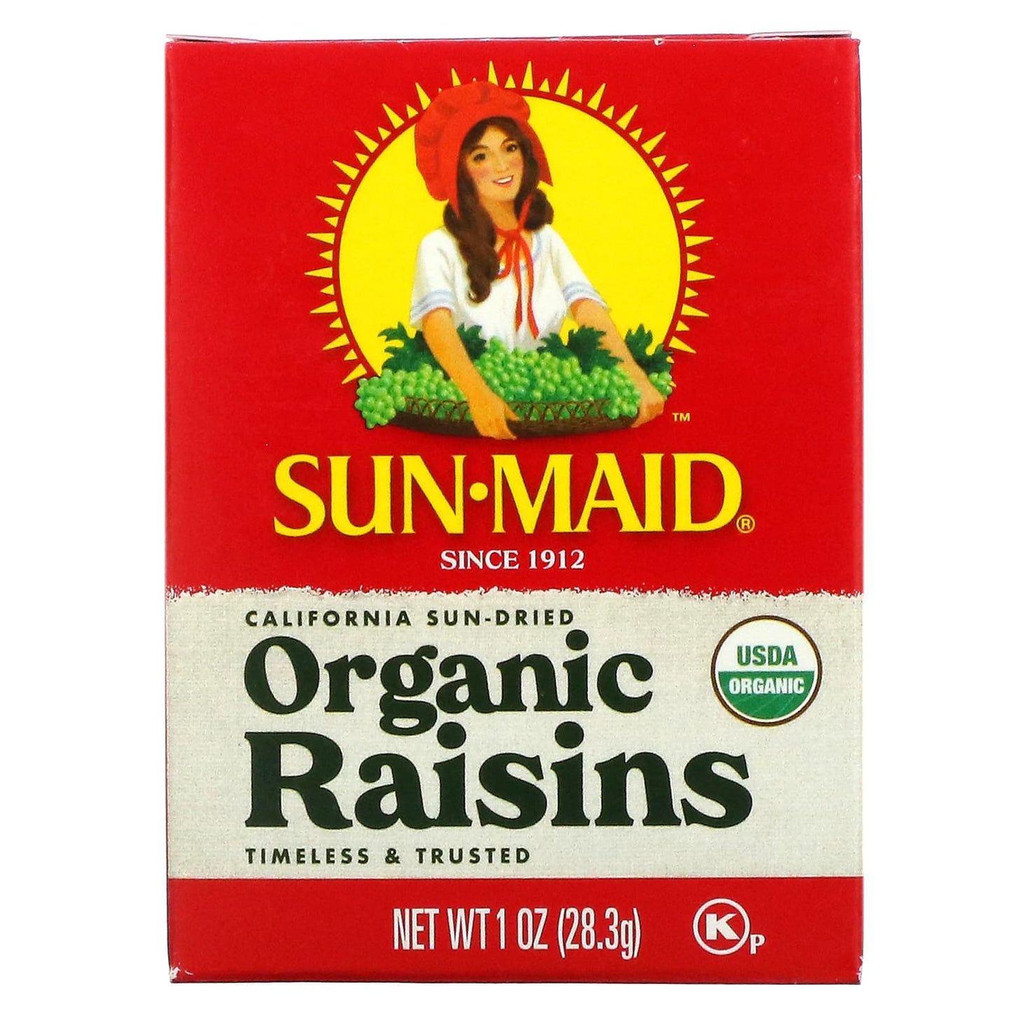 Sun-Maid, Organic California Sun-Dried Raisins, 6 Boxes, 1 oz (28.3 g) Each