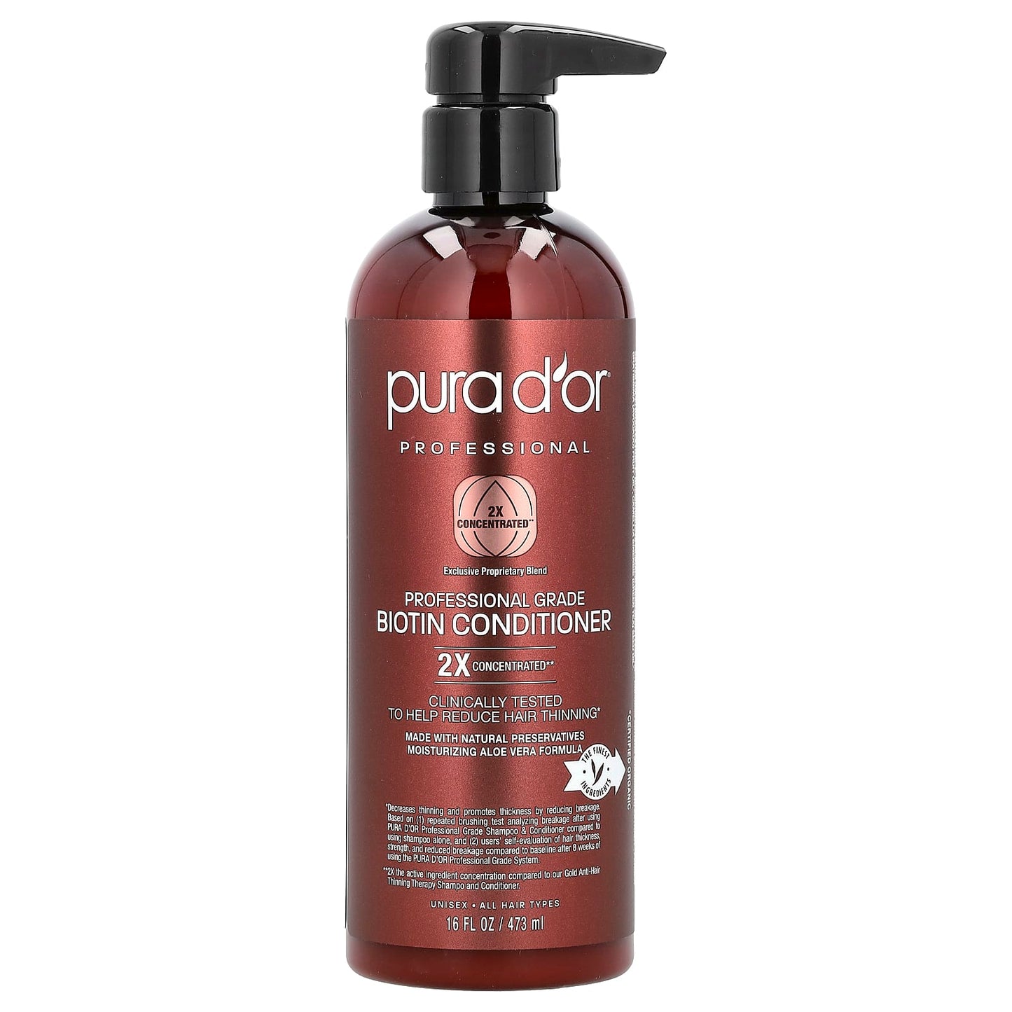 Pura D'or-Professional Grade Biotin Conditioner-16 fl oz (473 ml)