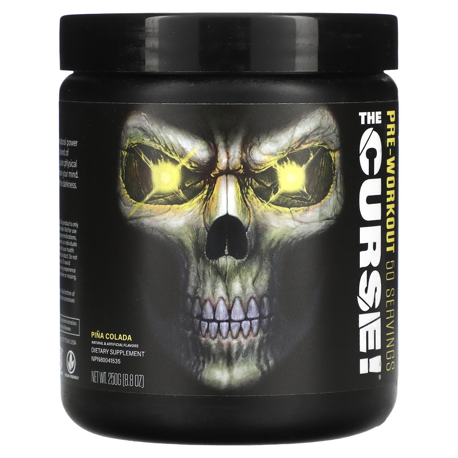 JNX Sports-The Curse-Pre-Workout-Pina Colada-8.8 oz (250 g)