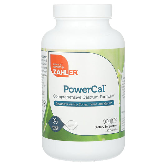 Zahler-PowerCal-Comprehensive Calcium Formula-900 mg-180 Capsules (225 mg Per Capsule)